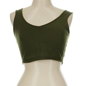 ON HOLD $102 NEW House Of Harlow × Revolve Green Crop Viscose Knit